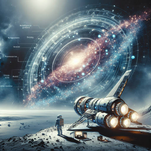 Imagine a futuristic spacecraft exploring a newly-discovered galaxy, using advanced scientific technologies to study alien life forms and unlock the mysteries of the universe.