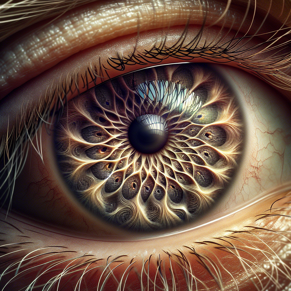 Capture the intricate details of a person's eyes in extreme close-up, revealing the unique patterns and reflections within them, creating a mesmerizing portrait that showcases the beauty and complexity of the human soul through macro photography.