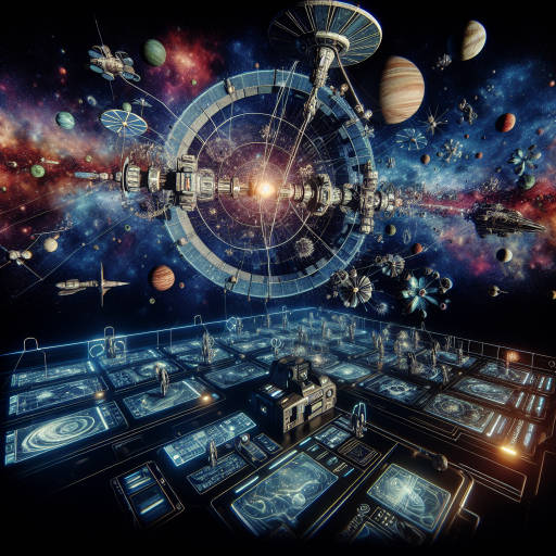 Imagine a futuristic space station orbiting a distant galaxy, housing a diverse array of intelligent animals from different planets, each species adapted to thrive in their own unique environment. The technology on board allows for communication between these animals, as they work together to solve the mysteries of the universe and explore the endless possibilities of outer space.