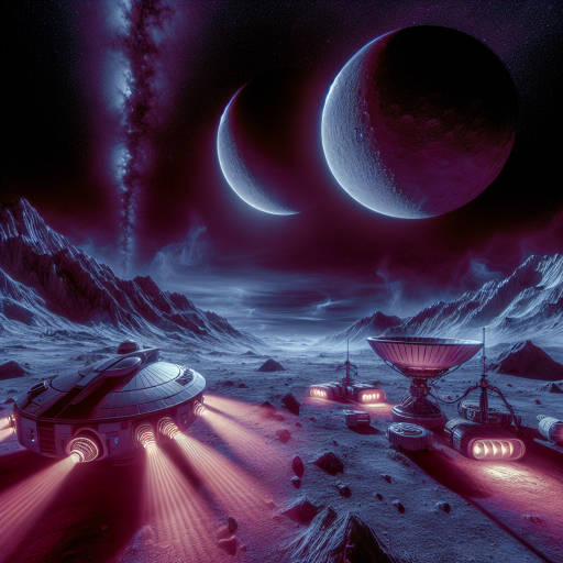 Imagine a futuristic spacecraft equipped with infrared technology embarking on a mission to explore a mysterious alien planet. The infrared sensors reveal hidden patterns and anomalies in the landscape, guiding the crew to uncover the planet's secrets. Capture this otherworldly scene in a mesmerizing image that combines the realms of infrared photography and space exploration.