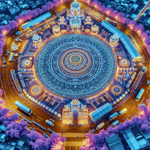 Imagine capturing the vibrant colors and lively energy of a cultural festival from a unique perspective - through the lens of an infrared drone. Explore the intricate details and patterns of the festival grounds, transforming ordinary scenes into mesmerizing works of art with the help of cutting-edge technology. Let your imagination soar as you blend the rich traditions of the festival with the futuristic capabilities of drone and infrared photography, creating a visual masterpiece that captivates viewers and transports them to a world unlike any other.